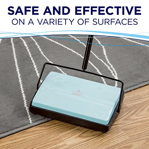Manual Carpet Sweeper for Quick Floor Cleaning - Multi-Surface Tool