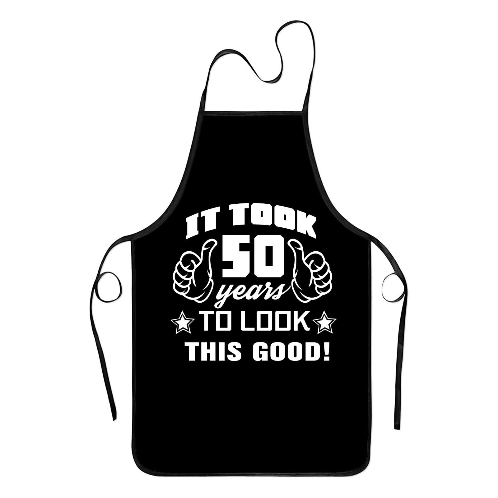 Xmeden 50th Birthday Gifts for Men, Apron Gifts for Husband Wife Friends, Kitchen Chef Aprons with 2 Pockets