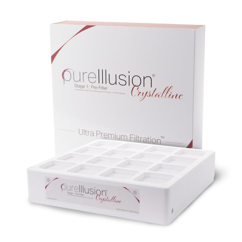 PureIllusion Scientifically Tested HEPA Prefilter for IQAir GC and Dental Series Air Purifiers - Ultra Premium Filter - Genuine Crystalline