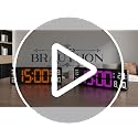 16-Inch Large Digital Wall Clock with Remote, Date, Temp, and Night Light