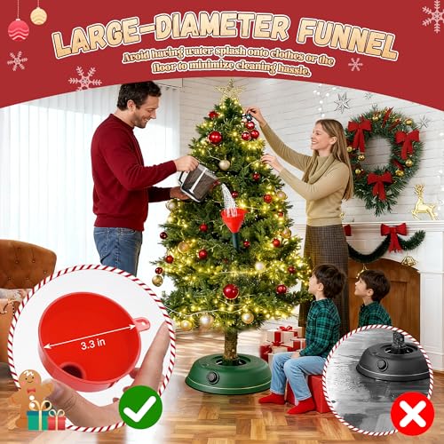 51-Inch Christmas Tree Watering Funnel & Spout Tool for Real Trees