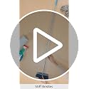 Deck Scrub Brush with Long Handle - 50" Adjustable Stiff Bristle Floor Scrubber