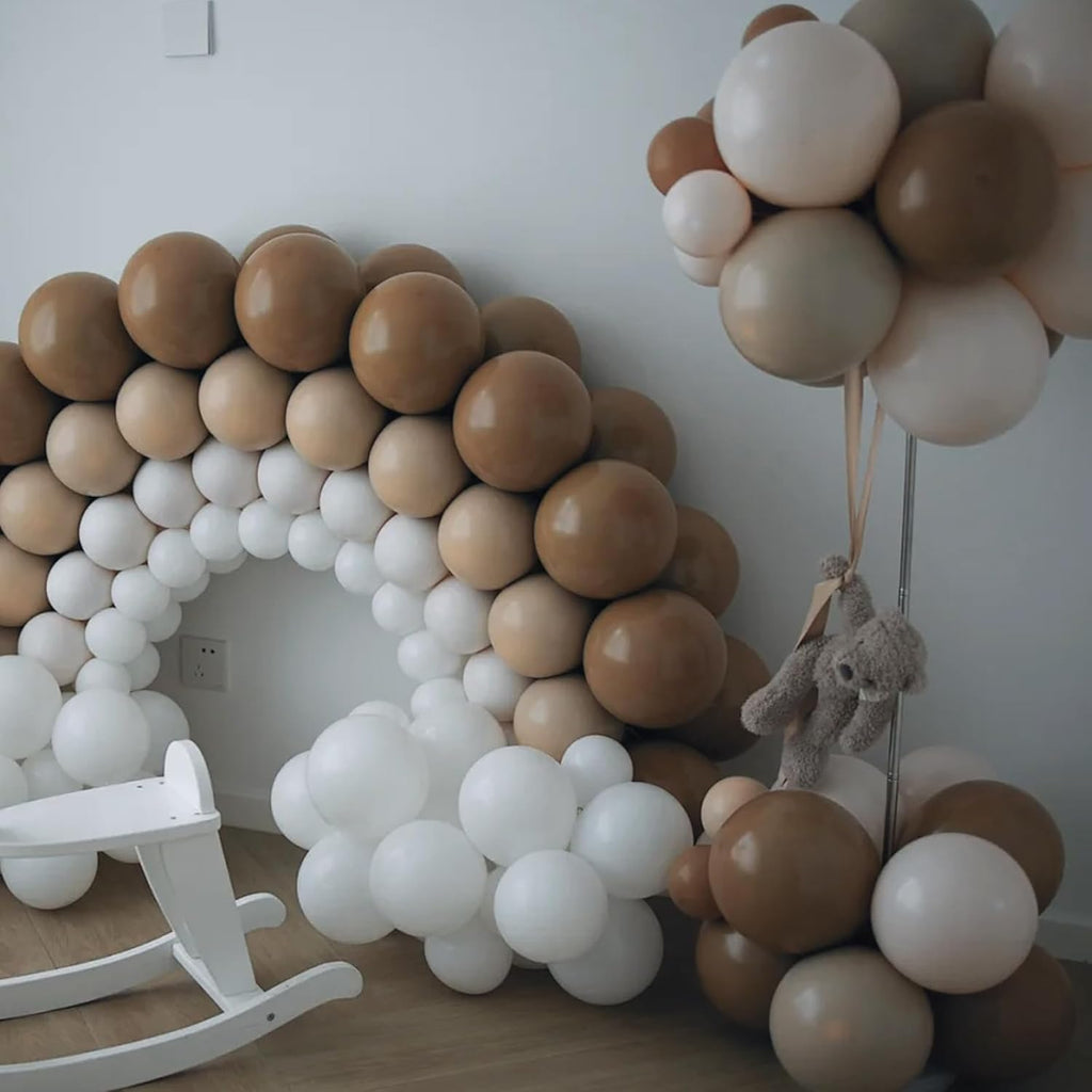 Voircoloria Brown Balloon Garland Arch Kit - 90 Pack of Various Sizes for Graduation, Weddings & Parties