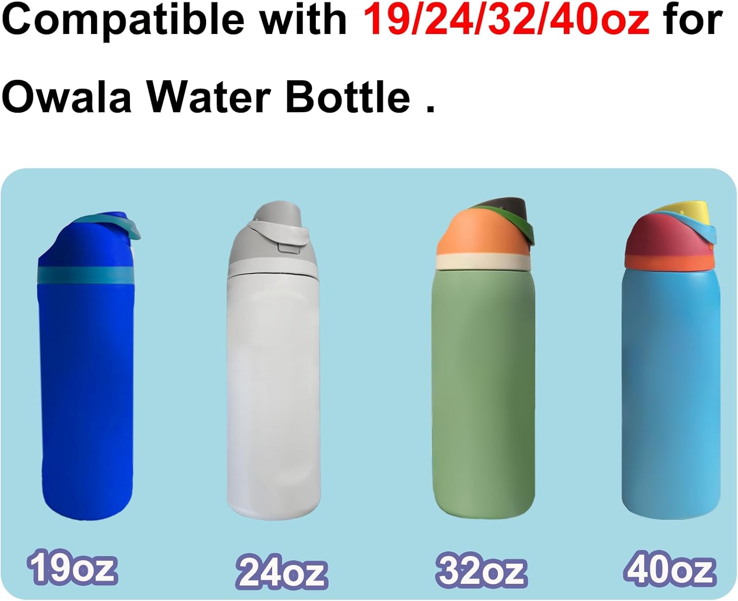 Owala | 6-Pack Silicone Replacement Gaskets for Water Bottles - Durable Lid Seal Accessories