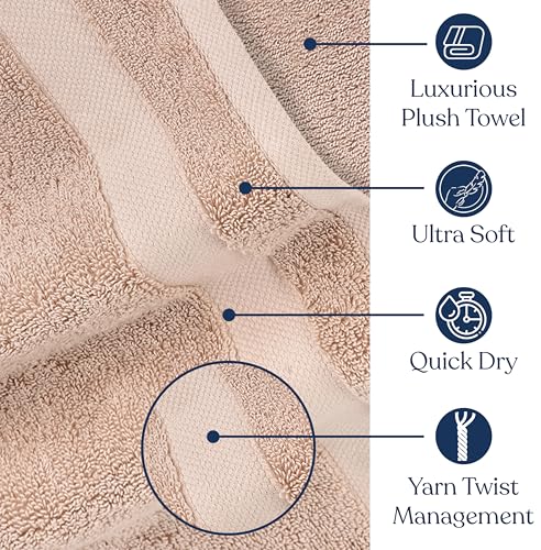 Organic Cotton Bath Sheets - 4 Piece Set, 650 GSM Plush & Absorbent