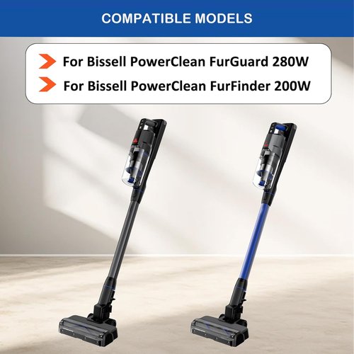 Bissell Washable HEPA Filters Kit - Replacement for PowerClean FurGuard 280W & FurFinder 200W | 2 Filters & 4 Pre-Filter Pads