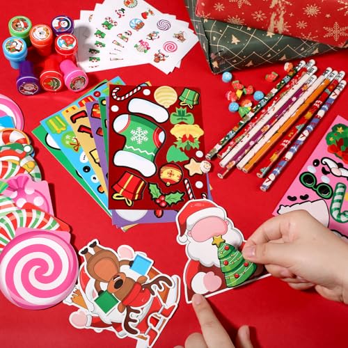 BenLouis 24 Gingerbread Christmas Stationery Set Party Favors for Kids
