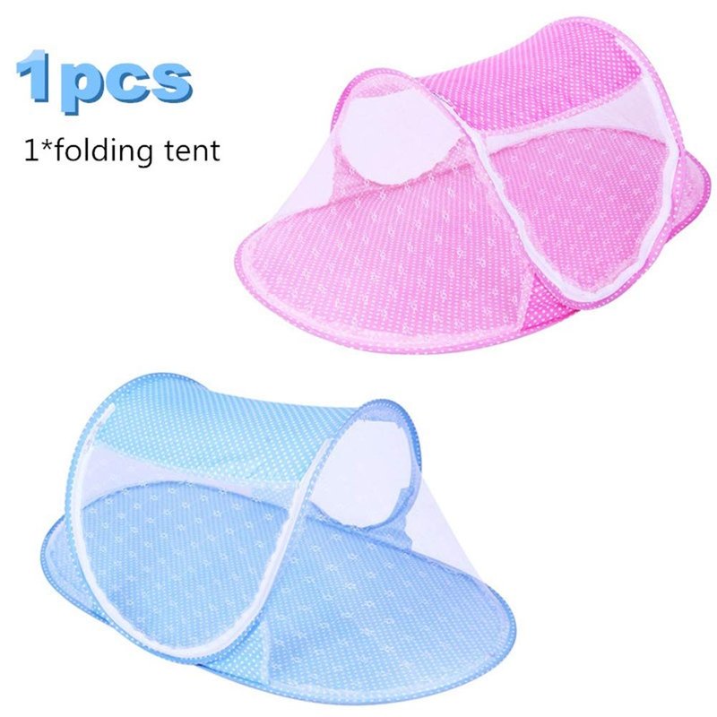 Portable Foldable Baby Bed Net Newborn Sleep Bed Travel Bed for Home Use (Pink)