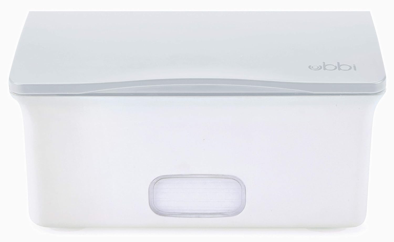 Ubbi Baby Wipes Dispenser - Keeps Wipes Fresh with Weighted Plate & Non-Slip Feet | Gray