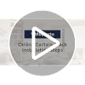 9ft Aluminum Curtain Track System for Ceiling or Wall Mount