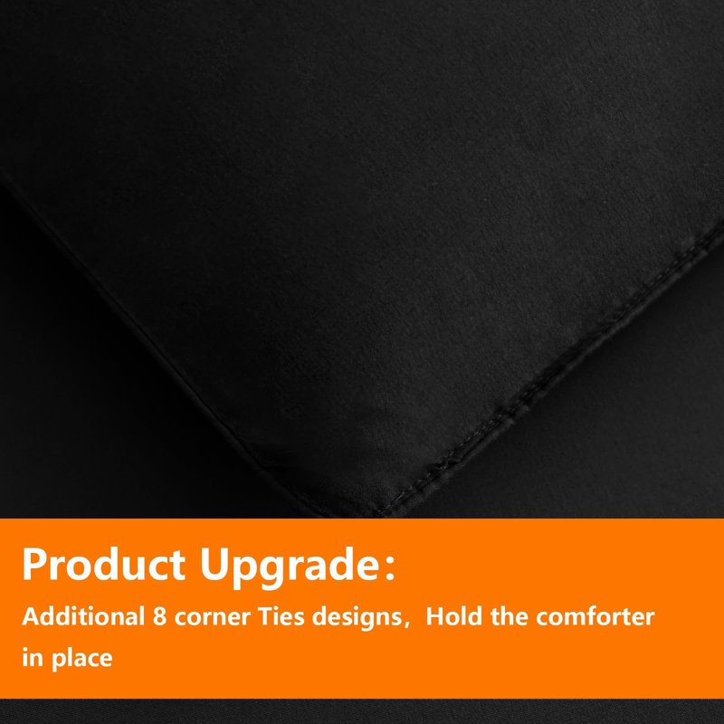 TAIMIT California King Comforter Set - 7 Pieces, Bed in a Bag Bedding Sets with All Season Soft Quilted Warm Fluffy Comforter,Flat Sheet,Fitted Sheet,2 Pillow Shams,2 Pillowcases,Dark Grey