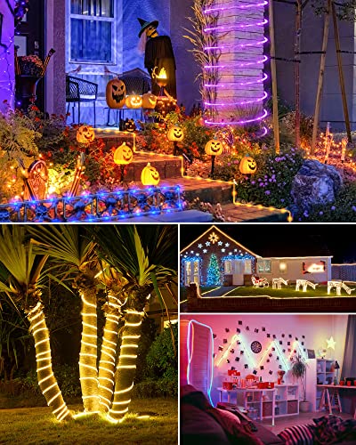 Color Changing Rope Lights Outdoor 99ft Connectable LED String Lights - 18 Colors