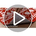 U'Artlines 6 x 9 ft Colorful Christmas Area Rug - Tree Deer Bell, washable