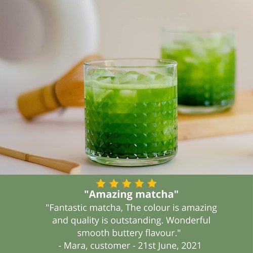 Matcha Green Tea Powder - Ceremonial Grade, First Harvest, Great Tasting, Authentic Japanese Matcha, Pure, Fresh & Healthy. 50 Servings, 100g (3.5oz) Bag