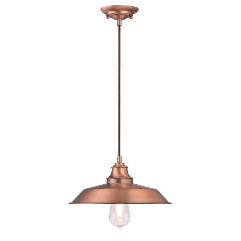 Westinghouse Lighting 6370500 Iron Hill One Light, Washed Copper Finish Indoor Pendant, one Size