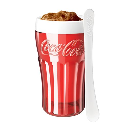 ZOKU Coca-Cola Float & Slushie Maker, Retro Make and Serve Cup with Freezer Core Creates Single-serving Smoothies, Slushies and Milkshakes in Minutes, BPA-free