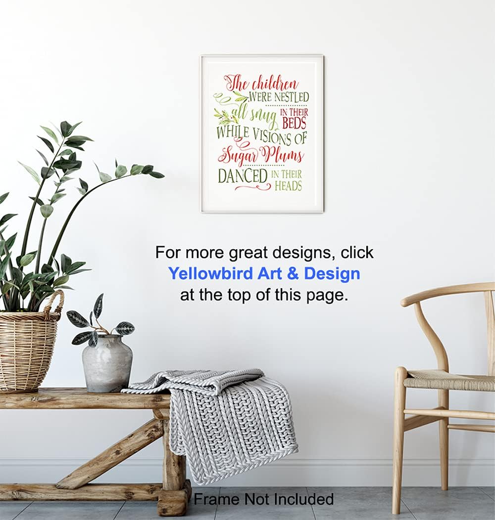 Santa Claus Christmas Decorations - Cute Holiday Wall Art for Festive Home Decor - Perfect Xmas Accent