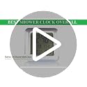 9.5-Inch Waterproof Digital Bathroom Clock with LCD Temperature & Humidity