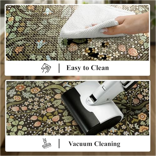 Anti-Fatigue Kitchen Mats Set of 2, Cushioned Waterproof Standing Desk Rugs