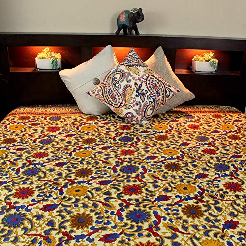 Sunflower Print Indian Cotton Bedspread Tapestry Throw 70x106