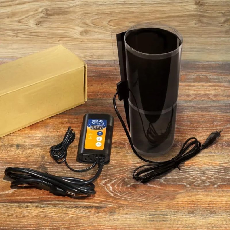 Fermentation Heater with Digital Thermostat – 11" x 6" Heating Pad for Carboys, Kombucha, Wine & Beer Brewing – Fits 1-3 Gallon Fermenters – Home Brew Belt with Temp Controller