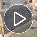 Stretch Velvet Bed Headboard Cover, Washable & Dustproof, Cal King Size