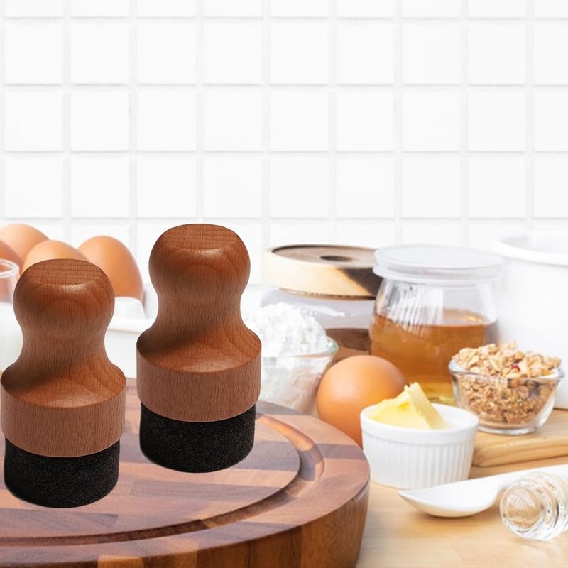 2 Pcs Cutting Board Oil Wax Applicator Set for Cutting Board,Spoons, Wooden Butcher Blocks, Wooden Worktops and Other Utensils, 5 x 5 x 9.5cm
