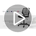Armless Adjustable Swivel Office Chair, Ergonomic Small Desk Chair, Turquoise