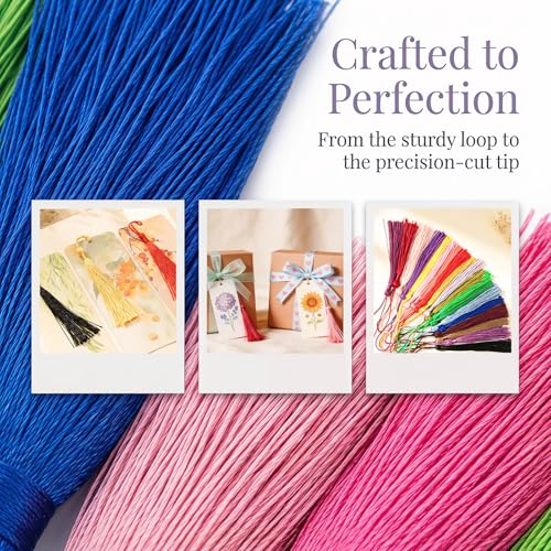 100pcs Decorative Tassels for DIY Crafts, Bookmarks, and Jewelry Making