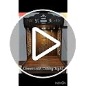 Small White Wooden Wall Mounted Pooja Mandir with LED Light & Storage Shelf - DIY Home Temple