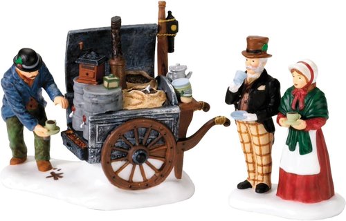 Department 56 Dickens' Village Coffee Stall Building & Accessory Figurine Set - 2.5 Inch