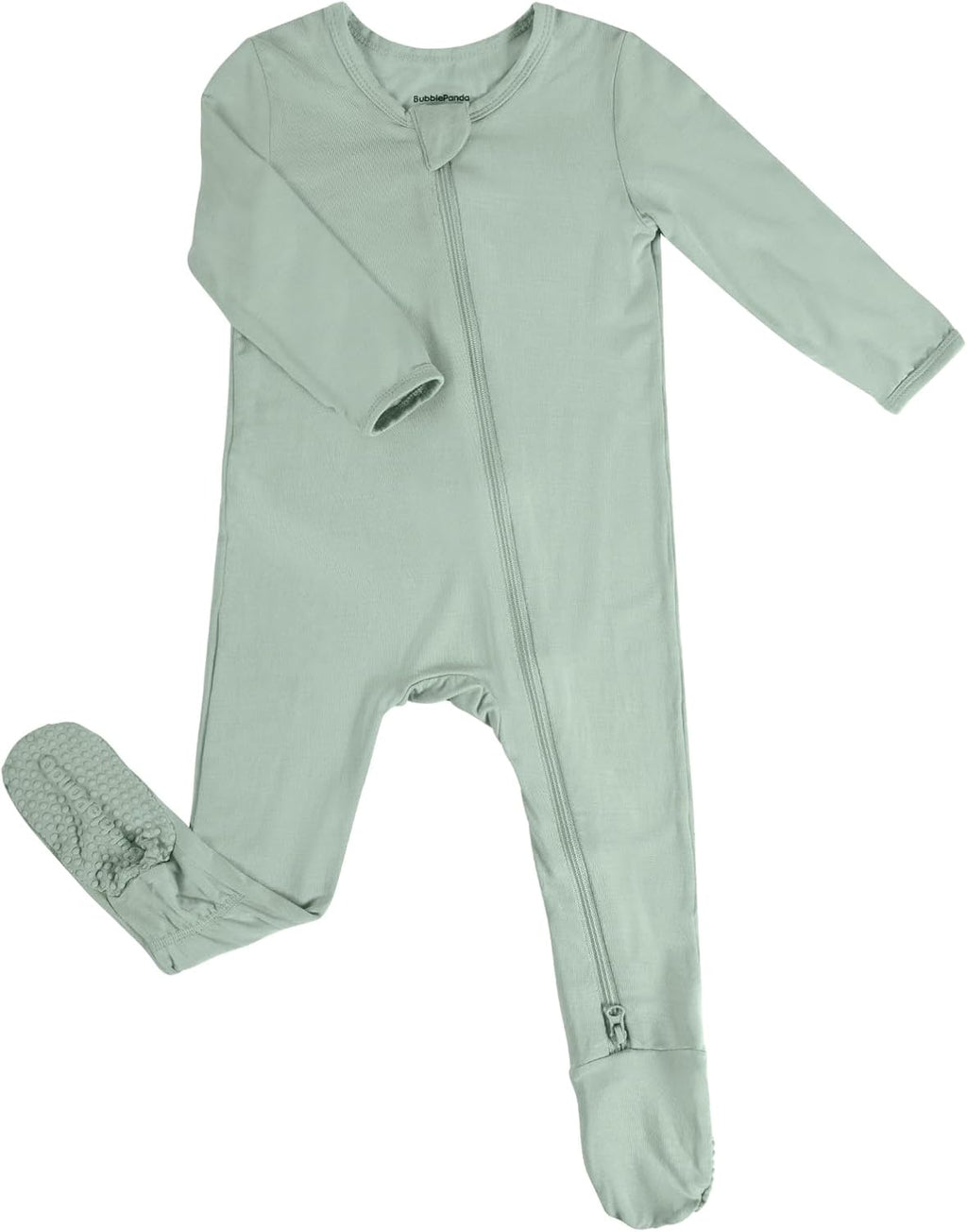 Okayinn BubblePanda Baby Pajamas - Bamboo Rayon Zip-Front Non-Slip Onesie for Boys & Girls