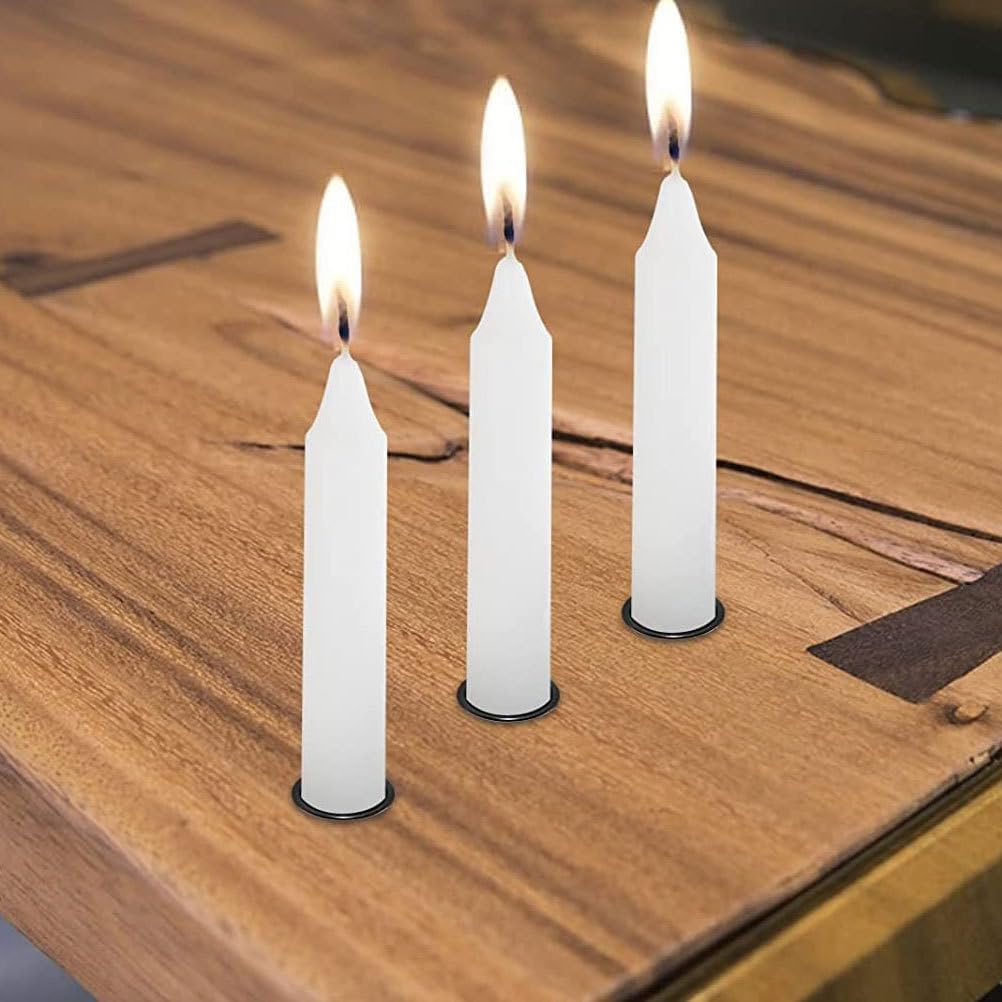 Skiennix 36-Piece Aluminum Candle Cup Set - Mini Taper Candle Holders in Black