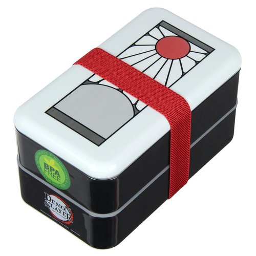 JUST FUNKY Demon Slayer Manga Anime Single Portion Compartment Bento Lunch Box 7"