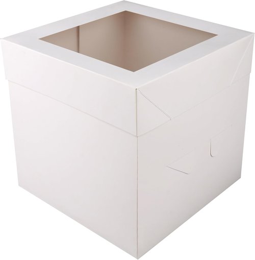 Cakebon Cake Boxes - 8x8x8 Inch 24-Pack | Windowed Design for Birthdays, Weddings & Parties