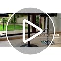 Round Bar Height Pub Table, 41-Inch Tall Cocktail Table with Metal Base