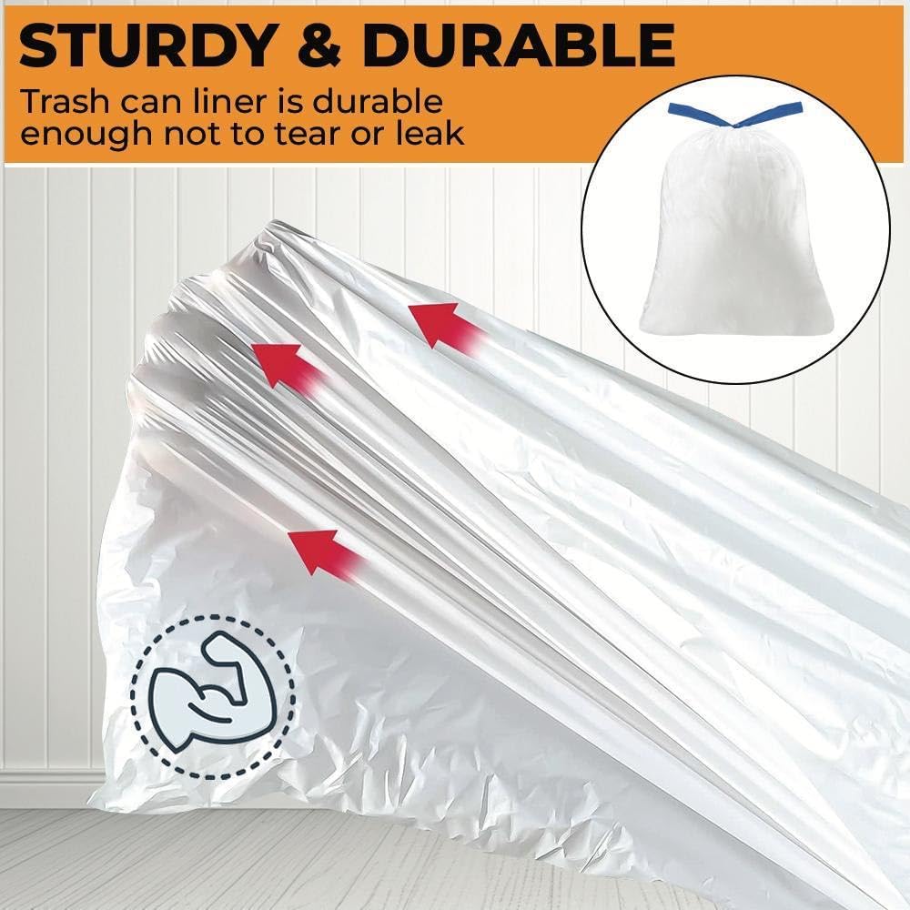 Odorshield Tall Kitchen Trash Bags - 13 Gallon Lavender Fresh, 100 Count for Odor Control