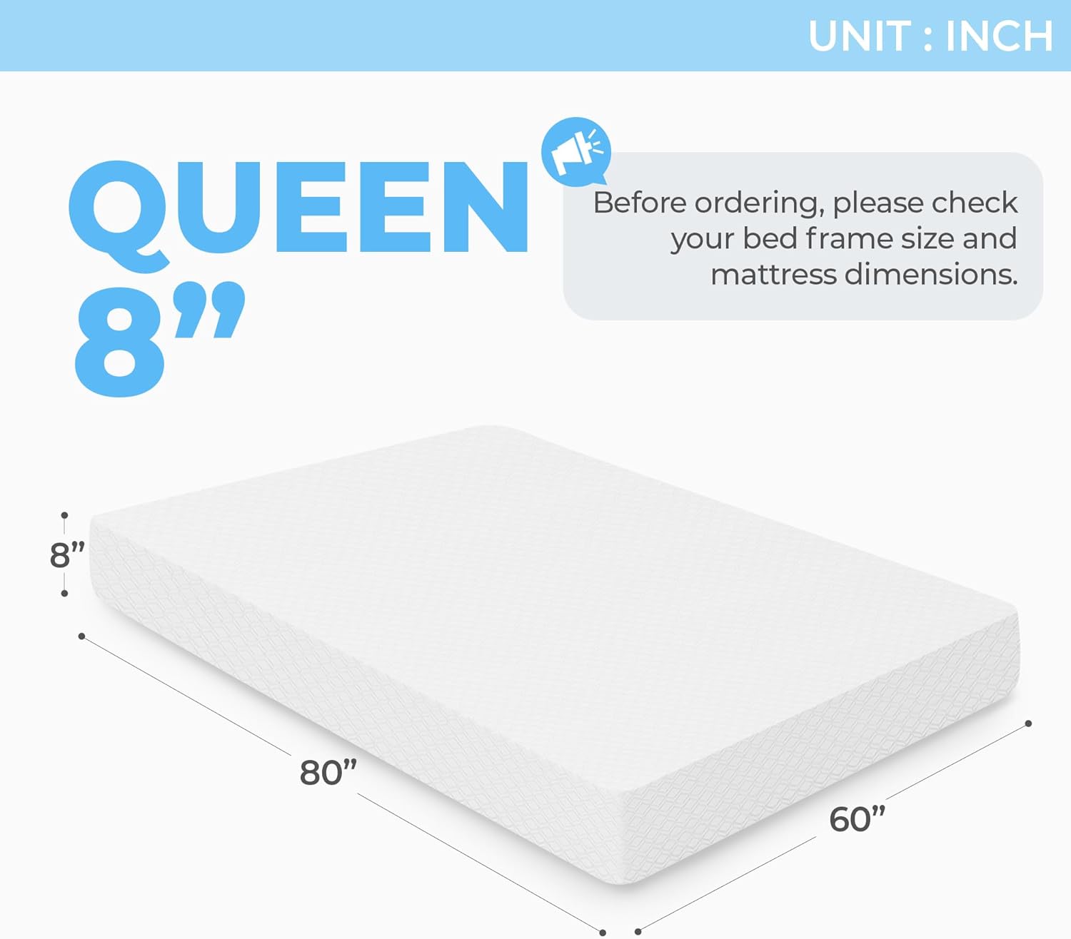 Neo Sleep 8 Inch Queen Cooling Gel Memory Foam Mattress - Medium Firm, CertiPUR-US Certified, Enhanced Pressure Relief, Removable Soft Cover