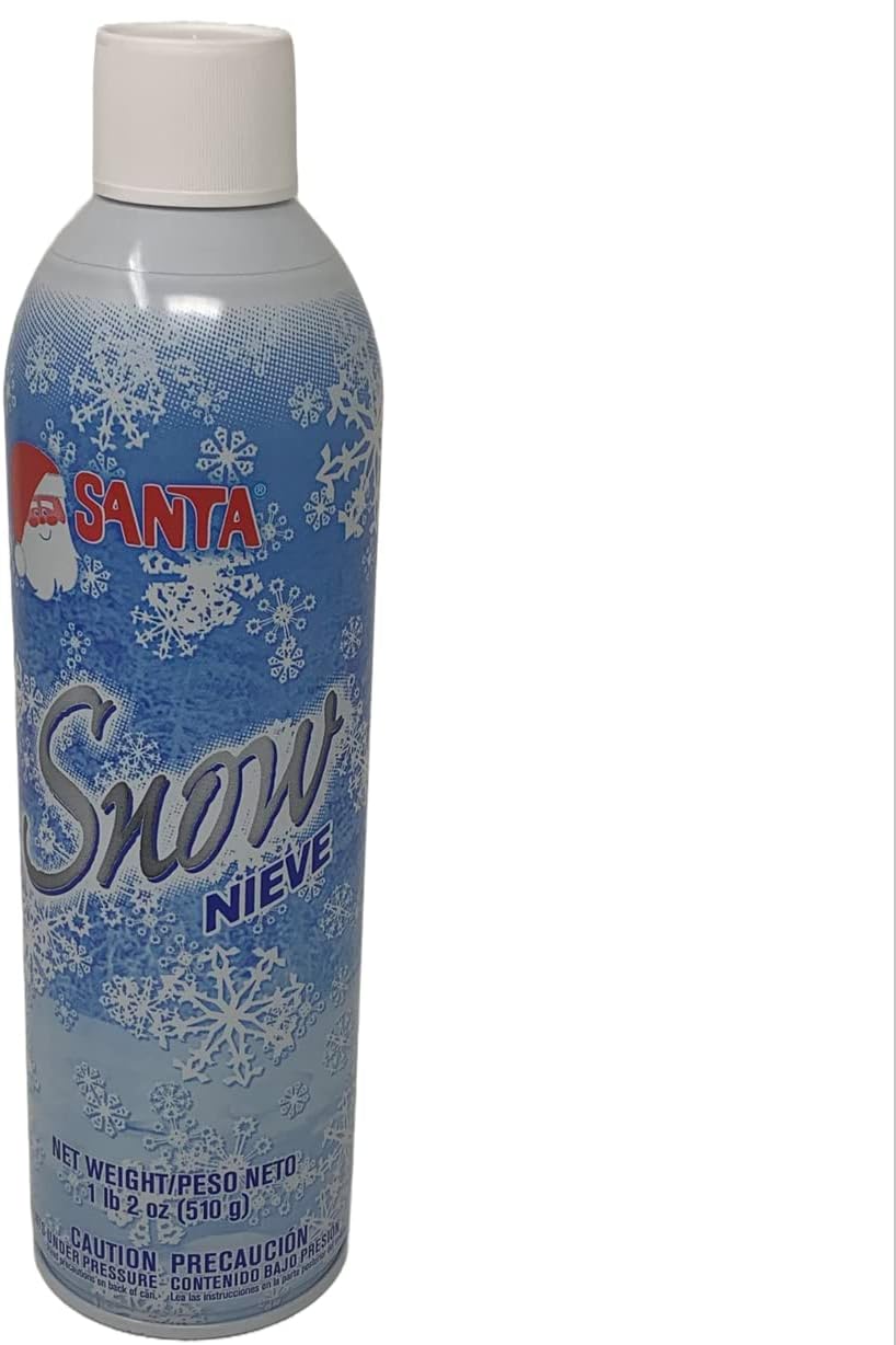 Santa Snow Spray - 18 Oz Artificial Christmas Tree Snow | Perfect for Holiday Winter Decor