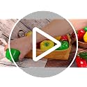 Artificial Bell Peppers 6-Piece Set, Lifelike Foam Decorative Vegetables