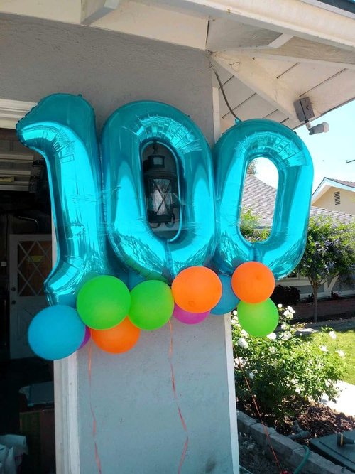 Blue 40-Inch Number Balloon | Celebrate Milestones with Vibrant Birthday Decorations