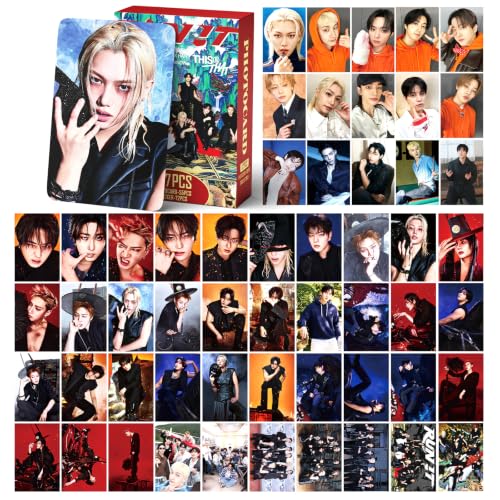 K-Pop Idol Photocard Gift Box Set with Stickers, Lanyard, and Keychain