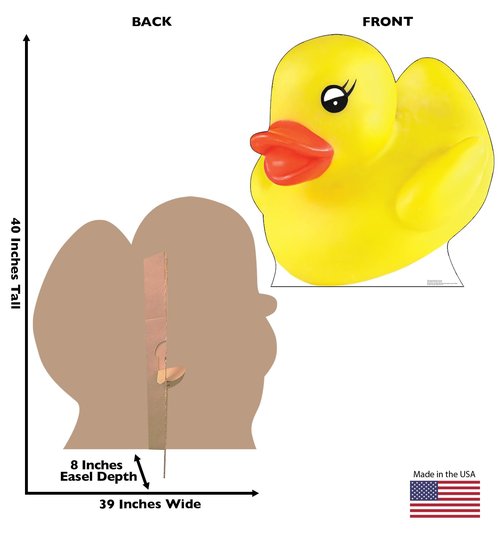 Cardboard People Yellow Rubber Duck Life Size Cardboard Cutout Standup