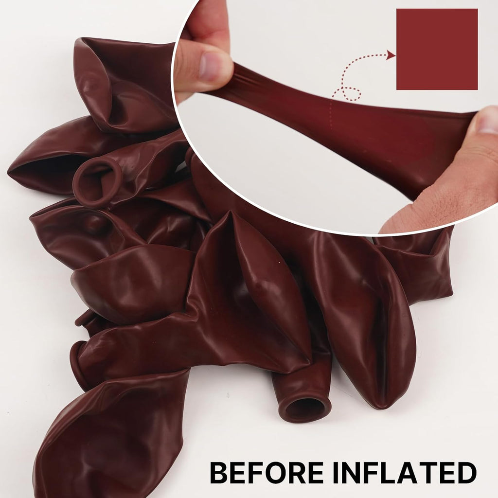 PartyWoo Maroon Balloon Arch Kit - 127 Pcs in Various Sizes for Graduation, Valentine's Day & Weddings | Dark Red & Burgundy