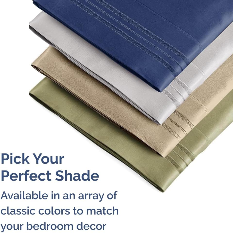 Queen Pillow Cases by Ultra Soft - Hotel Quality, Wrinkle-Free & Stain Resistant - 10-Piece Set in Purple