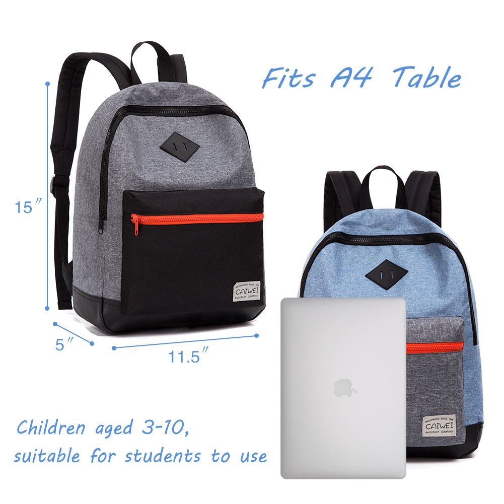 CAIWEI Fashion children's backpack (grey)