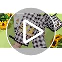 6-Piece Bee Kitchen Set: Oven Mitts, Pot Holders, and Dish Towels