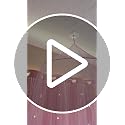 Glow-in-the-Dark Stars Pink Bed Canopy - Princess Netting for Kids Bed