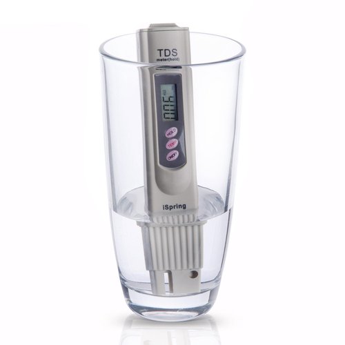 iSpring TDS 3-Button Digital Water Quality Test Meter with Temperature Test Function