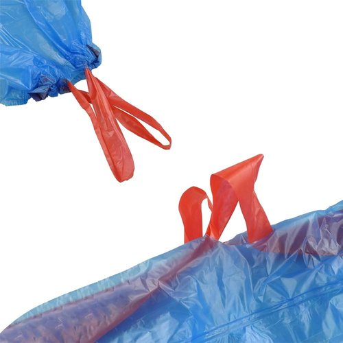 Fiaze 6 Gallon Drawstring Trash Bags - 200 Count Pack | Durable & Convenient Blue Design